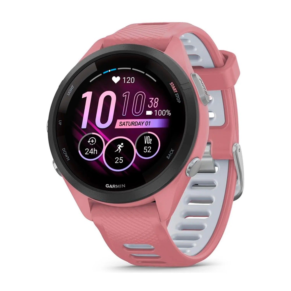 Smartwatch Garmin Forerunner 265S Rosa Monitoramento de Saúde