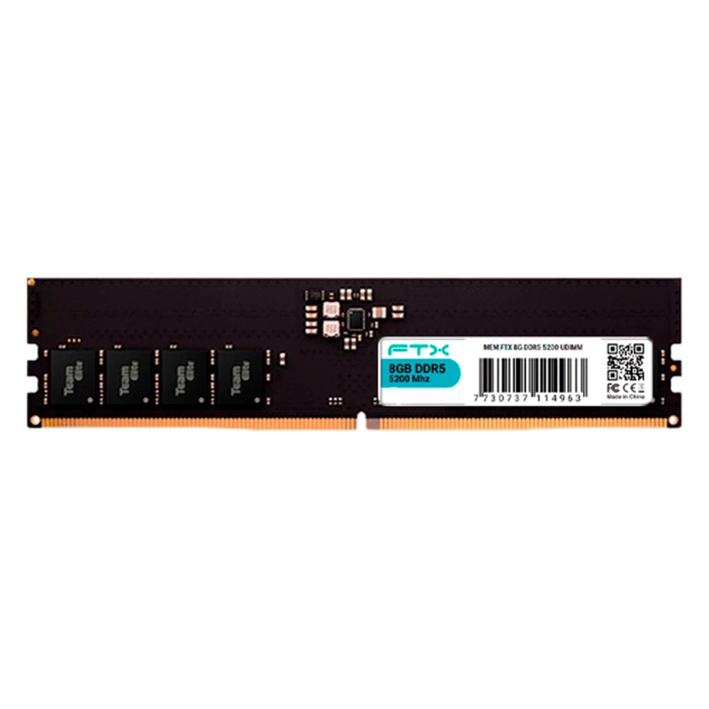 Memória RAM FTX 8GB DDR5 5200 MHz - 114963