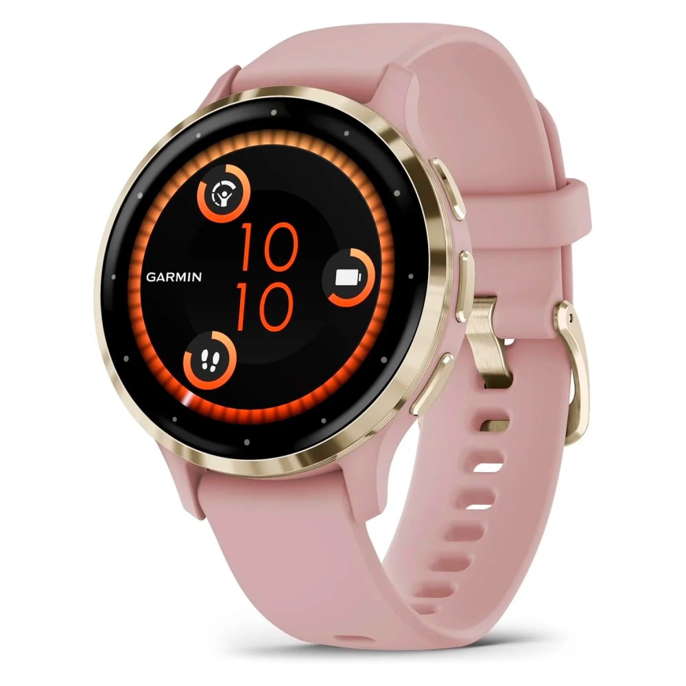 Smartwatch Garmin Venu 3S com Monitoramento de Saúde Rose Dourado