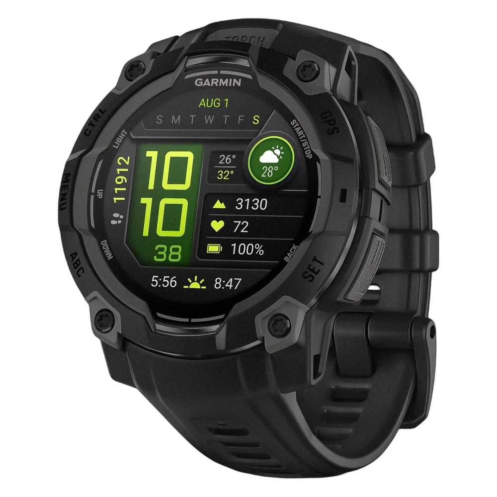 Relógio Inteligente Garmin Instinct 3 45mm Preto Resistente à Água