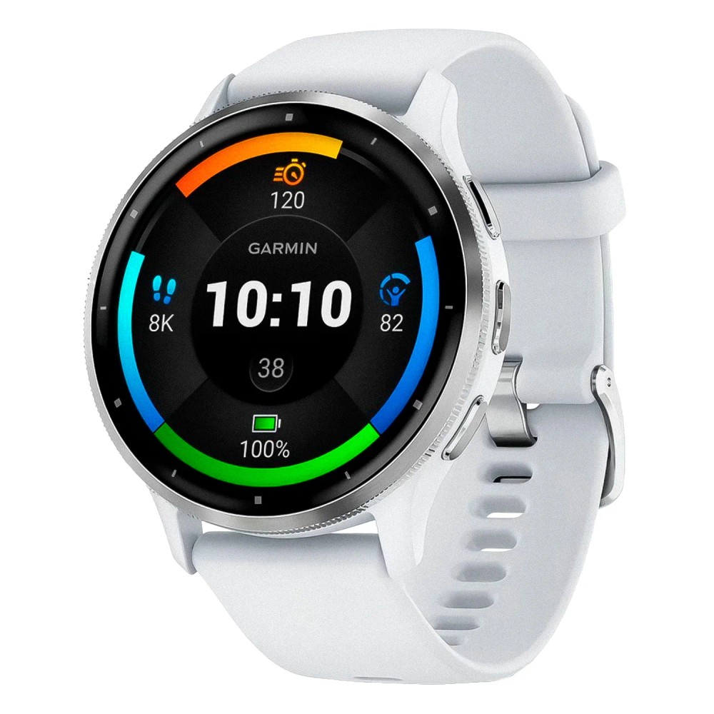 Relógio Inteligente Garmin Venu 3 Monitoramento de Saúde Branco