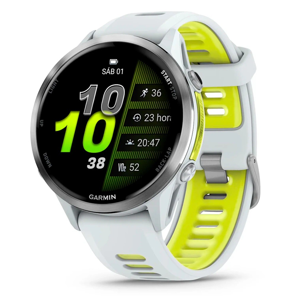 Relógio Inteligente Garmin Forerunner 970 Branco Monitoramento Ativo