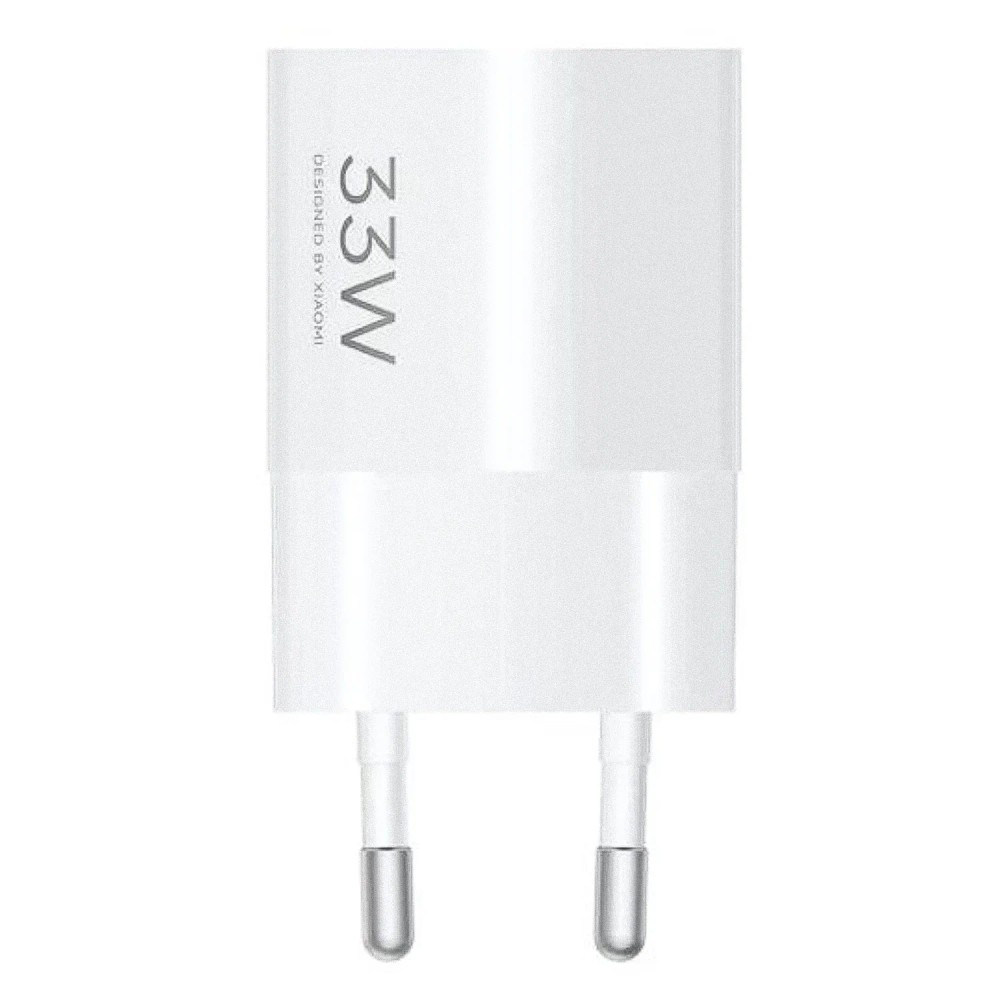 Carregador Xiaomi Nano Power BHR087LEU 33W USB-C Branco Rápido Compacto Portátil Tipo C Compatível Smartphones Tablets