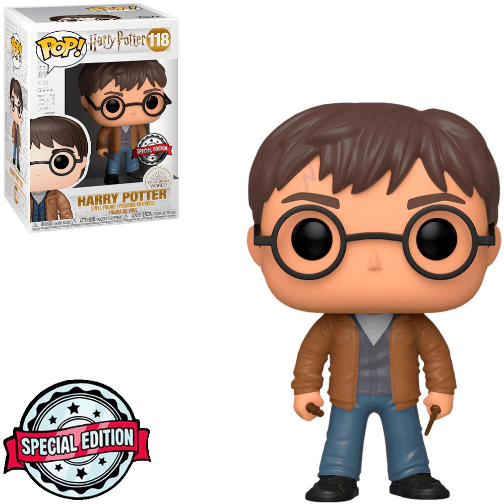 Boneco Funko Pop Harry Potter Exclusivo com Duas Varinhas 118 Colecionável Original