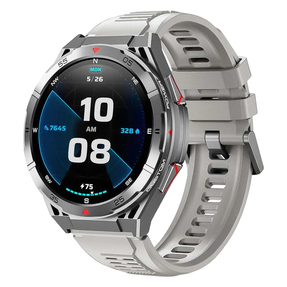 Smartwatch Oukitel 46mm Bluetooth Monitor Cardíaco Cinza