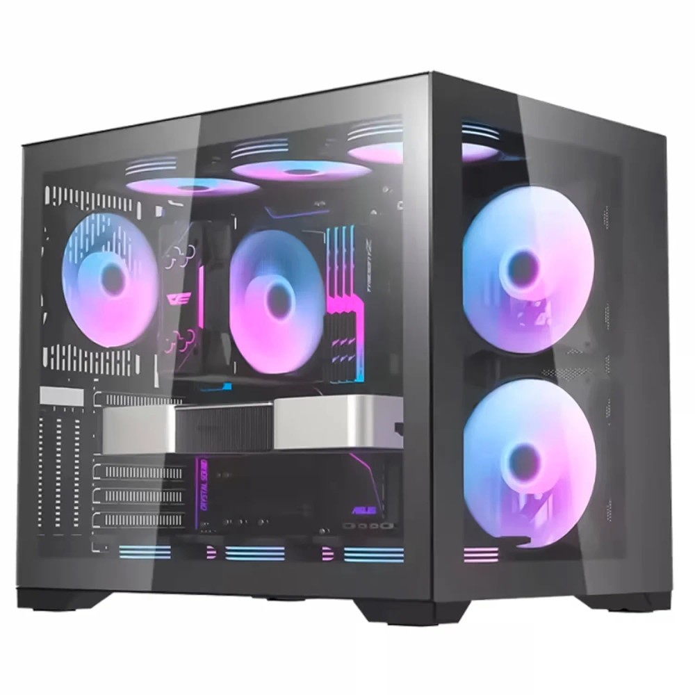 Gabinete Gamer Darkflash C305 Mid Tower - Preto (Caixa Danificada e Detalhes)