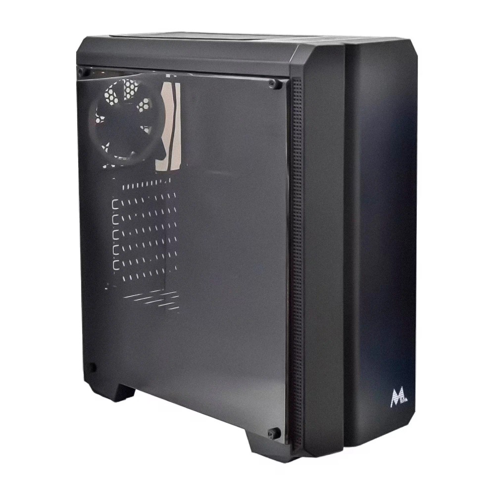 Gabinete Gamer Mtek MK220 RGB Mid Tower - Preto (Caixa Danificada e Detalhes)