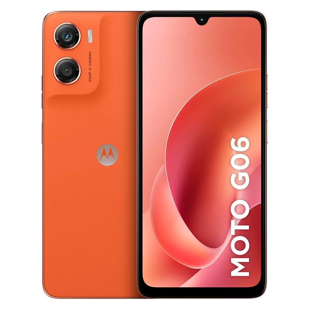 Smartphone Motorola Moto G06 256GB 4GB RAM Dual SIM Tela 6.88 Laranja