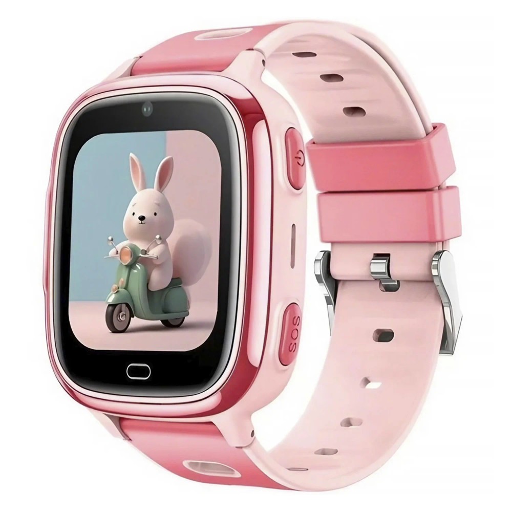 Smartwatch Infantil Blulory Kids U86DD 38mm Rosa com Monitor de Atividade