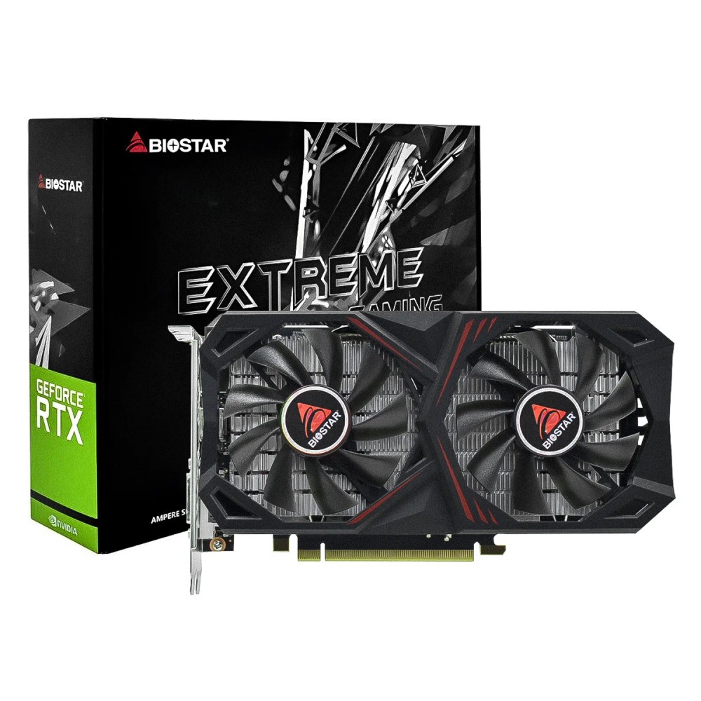 Placa de Vídeo Biostar Extreme Gaming NVIDIA GeForce RTX-3050 6GB GDDR6 - VN3516RF68