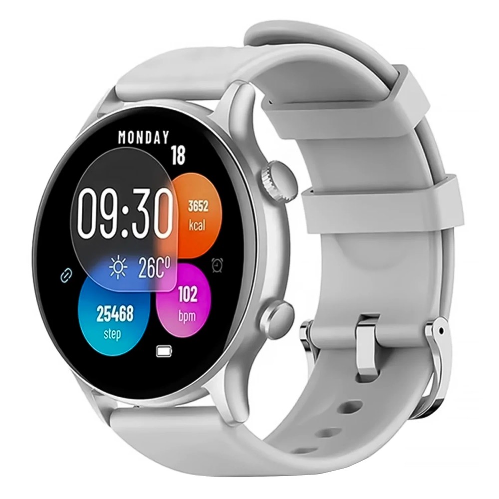 Relógio Inteligente G-Tide Watch R5 Lite Prata com Monitor de Atividade
