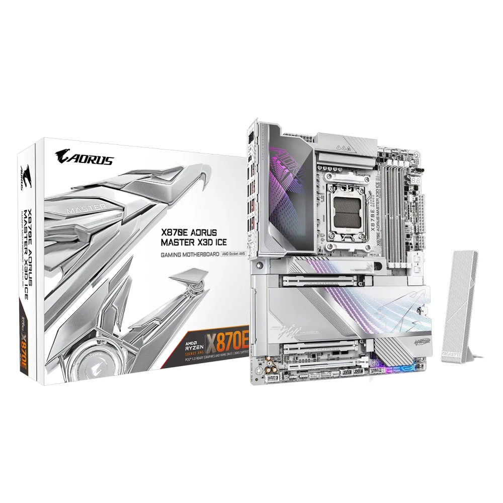 Placa Mãe ATX Gigabyte Aorus Master X3D Socket AM5 DDR5 128GB