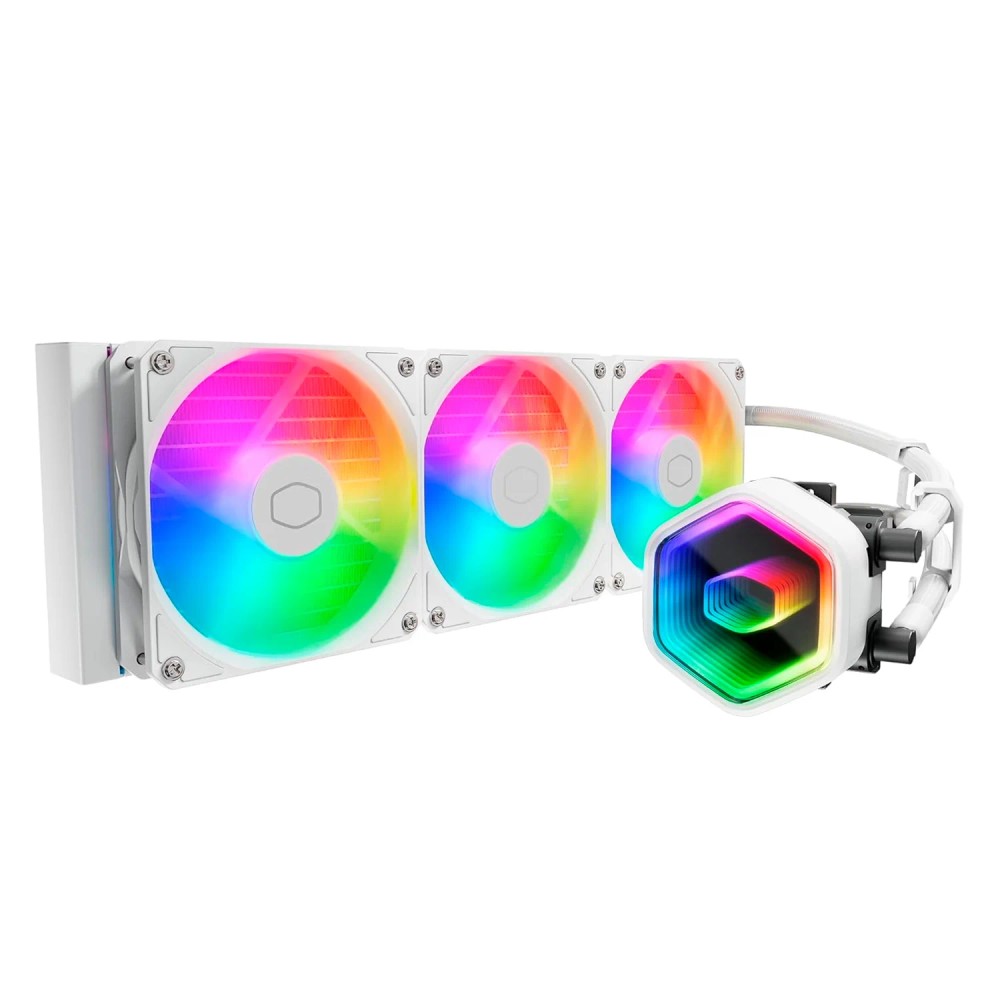 Water Cooler para Processador Cooler Master Masterliquid 360 Core II MLW-D36M-A18PA-RW ARGB - Branco