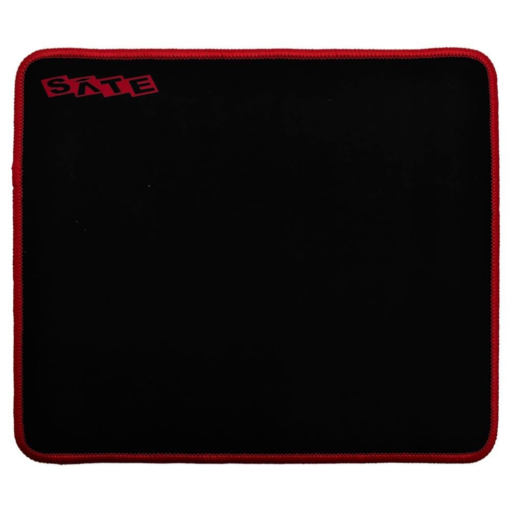Mousepad Gamer Satellite A-PAD012 210x250mm Base Emborrachada Tecido Speed Deslizamento Suave Vermelho