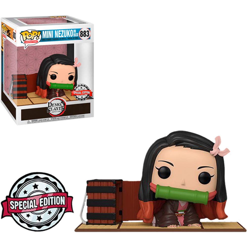 Boneco Funko Pop Demon Slayer Nezuko Kamado 883 Deluxe Exclusivo Vinil Original