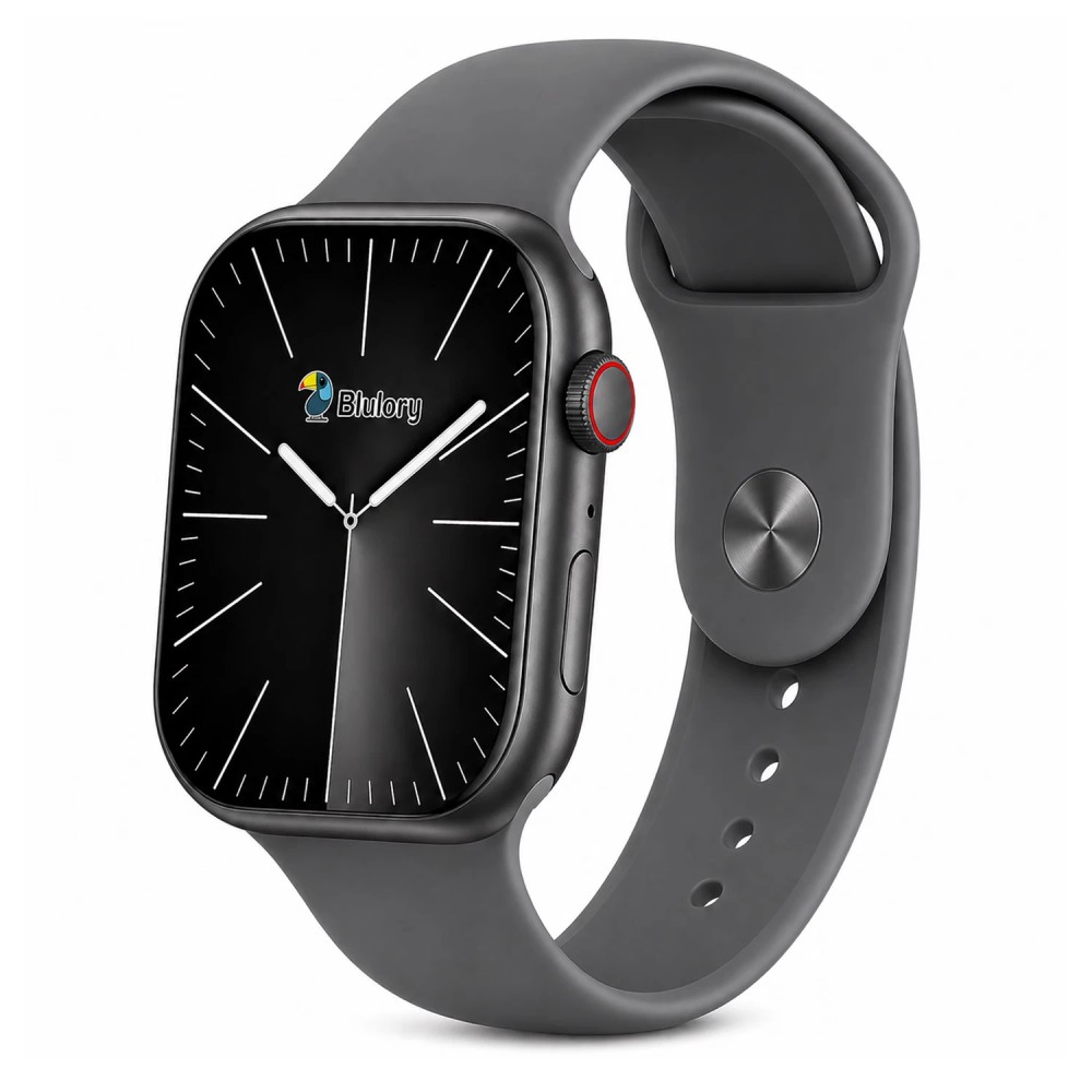 Relógio Inteligente Blulory Glifo 9 2026 49mm Monitoramento Cinza