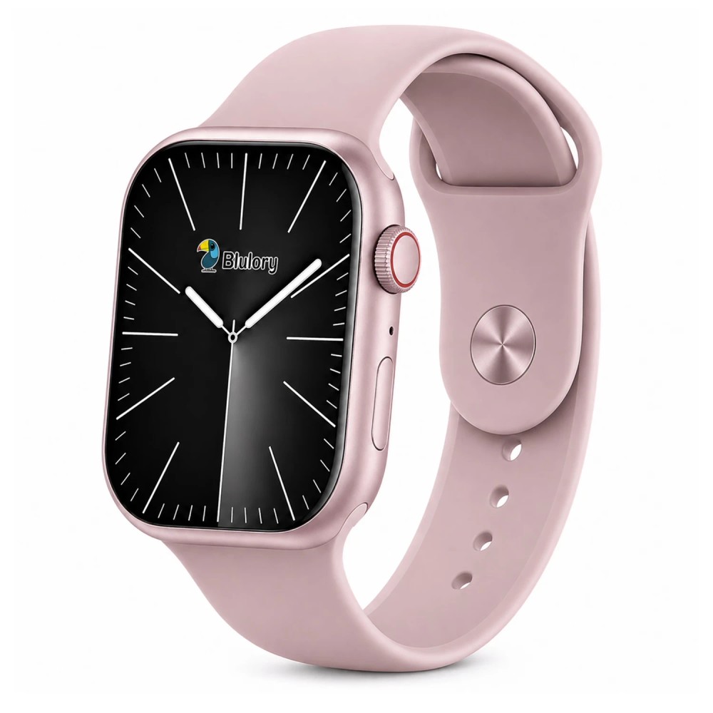 Relógio Inteligente Blulory Glifo 9 49mm Rosa com Monitor de Saúde