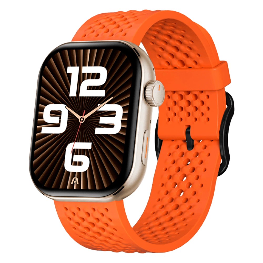 Relógio Inteligente FTX 42mm Bluetooth Monitoramento de Saúde Laranja