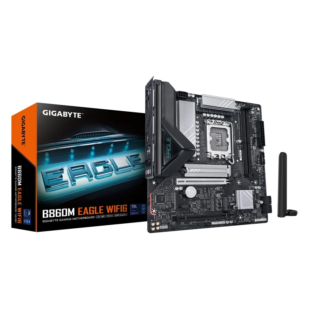 Placa Mãe Micro ATX Gigabyte B860M Eagle com WiFi6 e DDR5 Socket LGA 1851