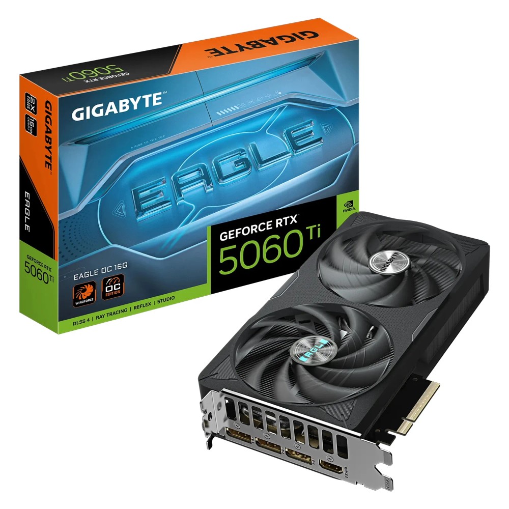 Placa de Vídeo Gigabyte RTX-5060Ti 16GB GDDR7 para Games Avançados