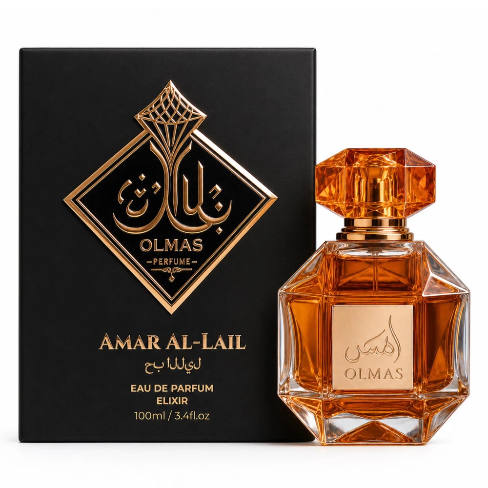 Perfume Masculino Olmas Amar AL-Lail Elixir 100ml Fragrância Elegante