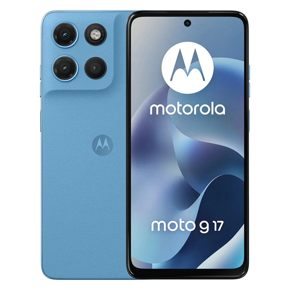 Smartphone Motorola G17 256GB 4GB RAM Dual SIM Tela 6.72 Polegadas Azul