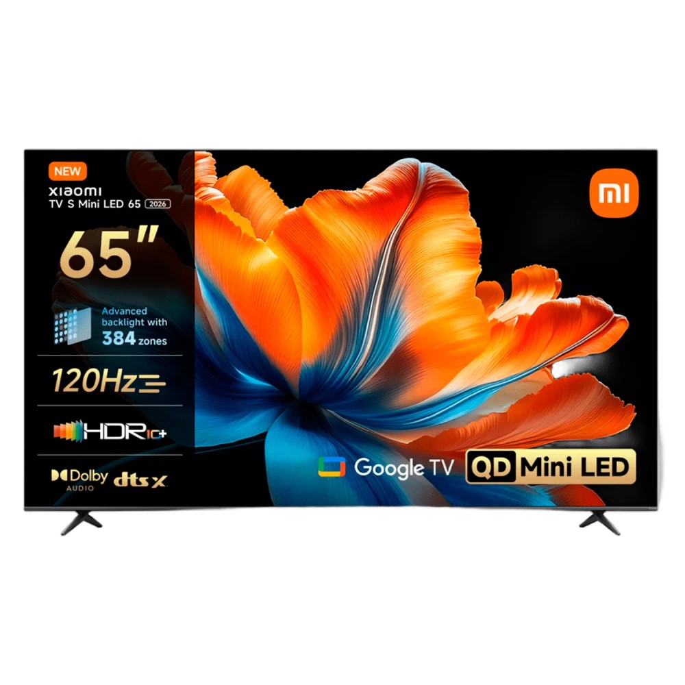 Smart TV 65 Xiaomi S Mini LED 2026 L65MC-SPH 4K Ultra HD Google TV Wi-Fi Bluetooth Cinza Bivolt