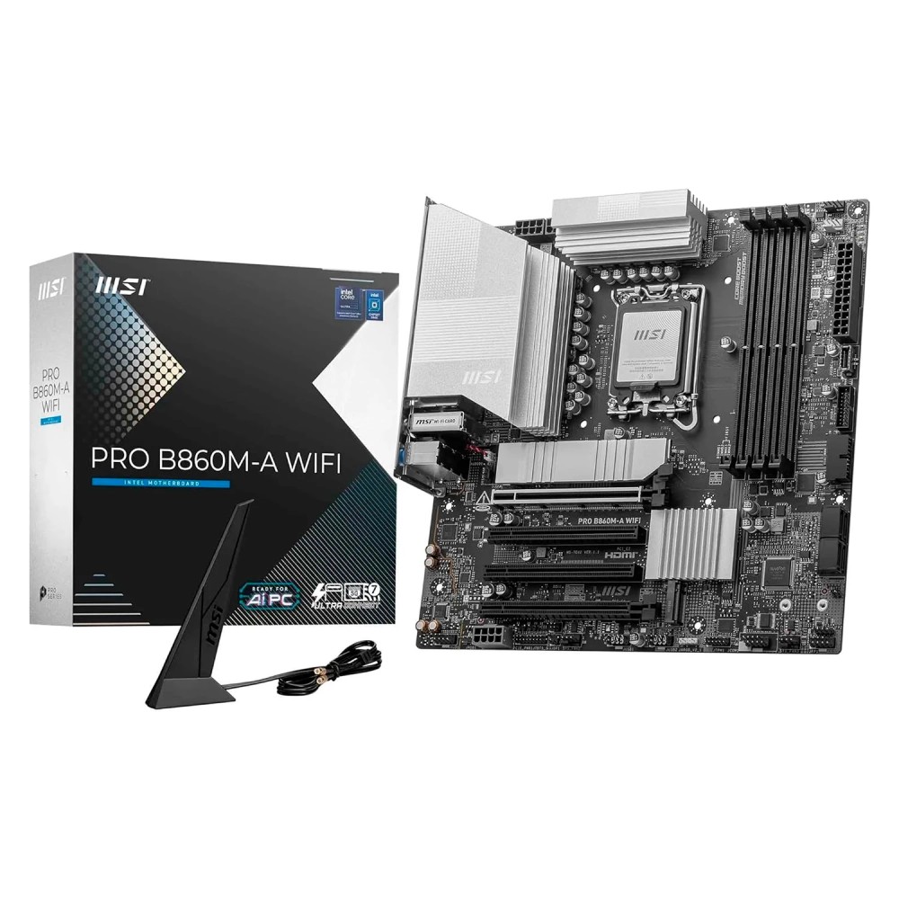Placa-Mãe MSI B860M-A PRO Wi-Fi Intel LGA 1700 4x DDR5 Micro-ATX