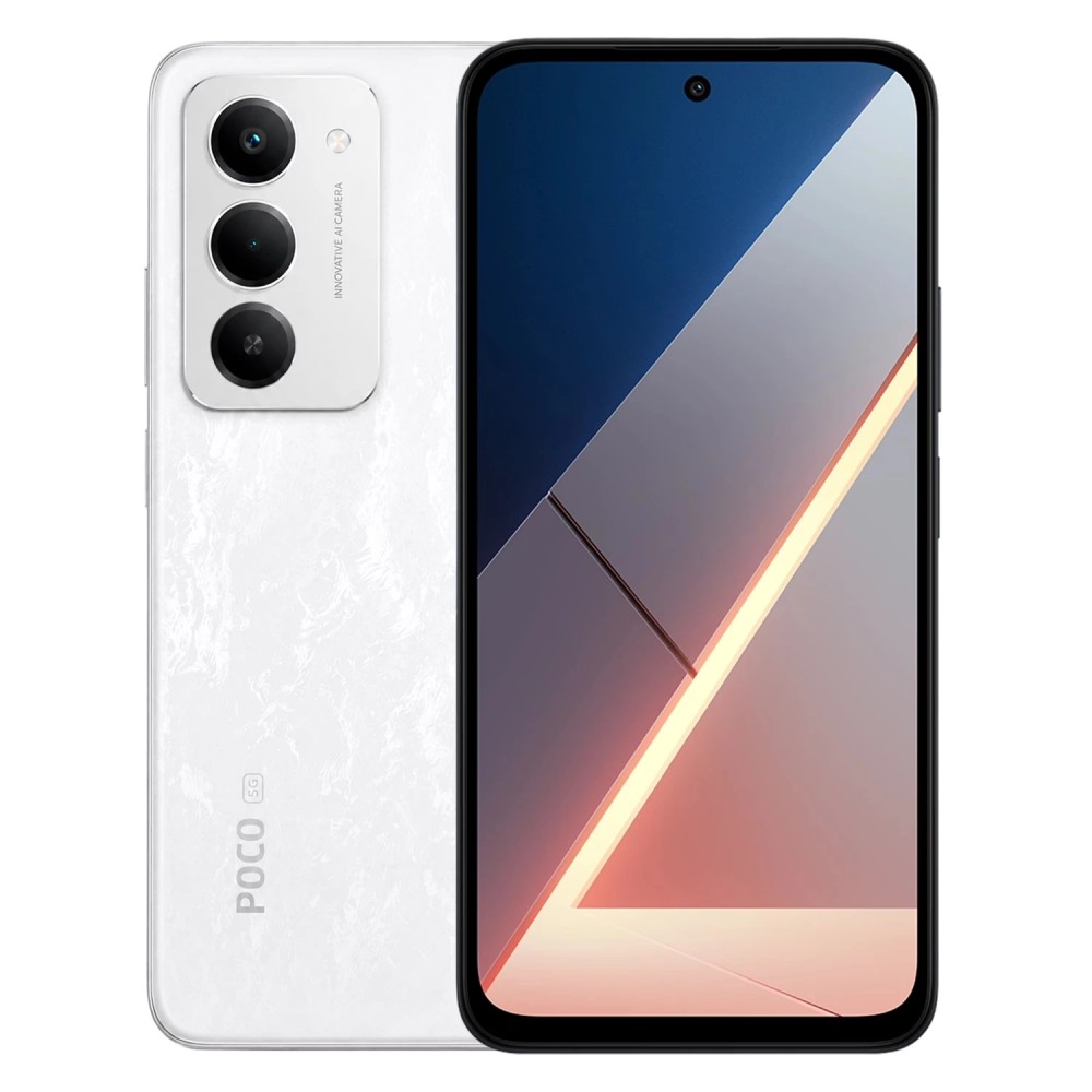 Smartphone Xiaomi Poco M8s 5G 128GB 6GB RAM Dual SIM Tela 6.9 Polegadas Branco Global Original