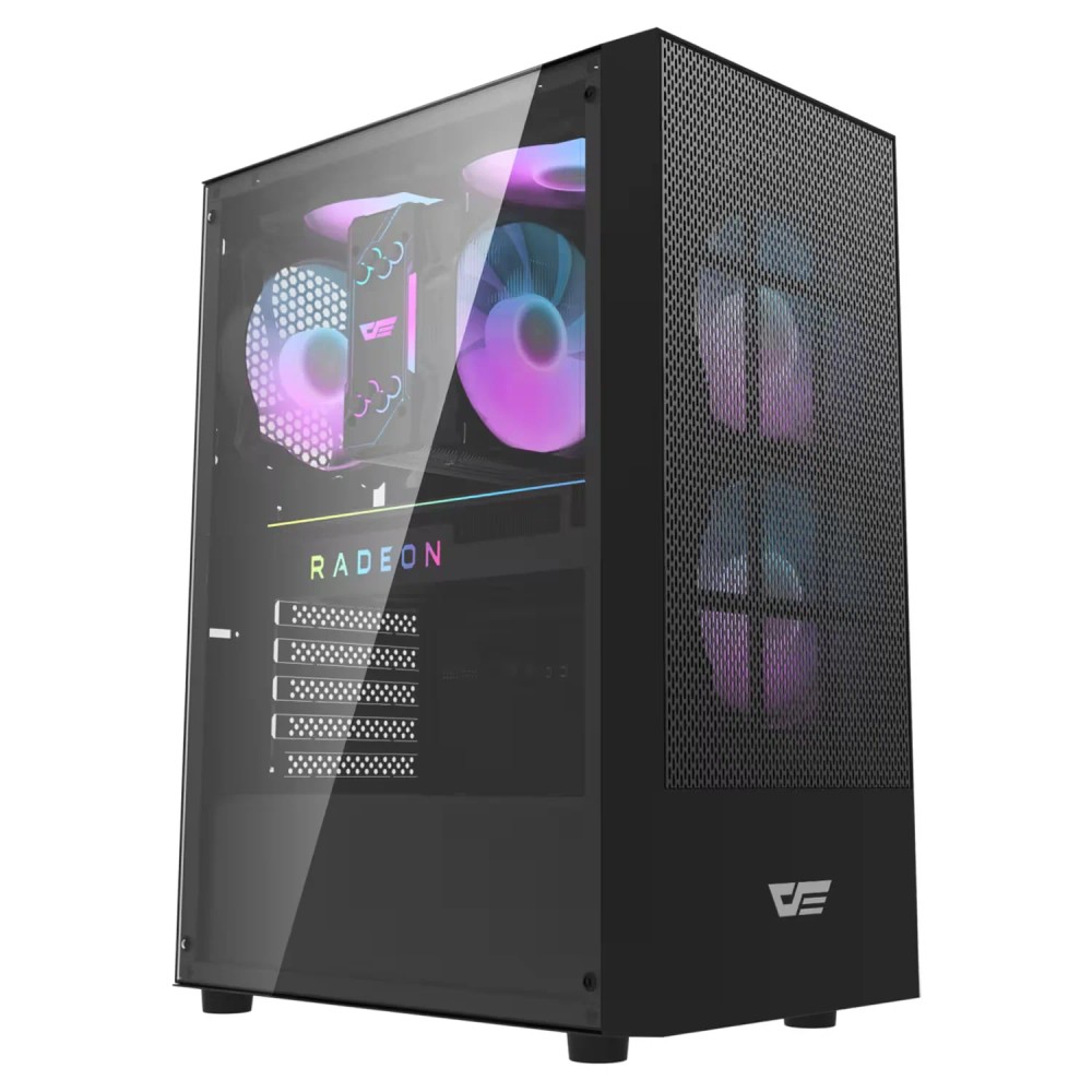 GABINETE DARKFLASH A290 BLACK (3FANS ARGB) CX.F