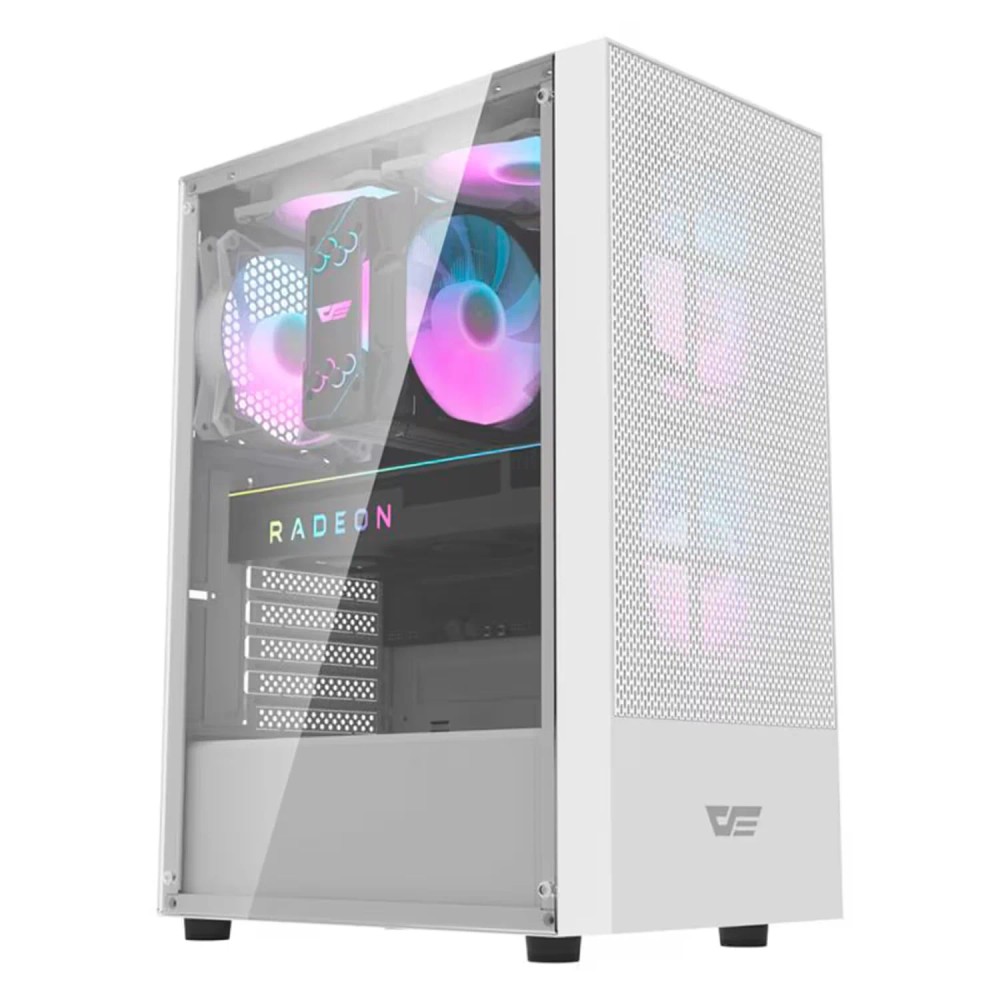 GABINETE DARKFLASH A290 WHITE (3FANS ARGB) CX.F