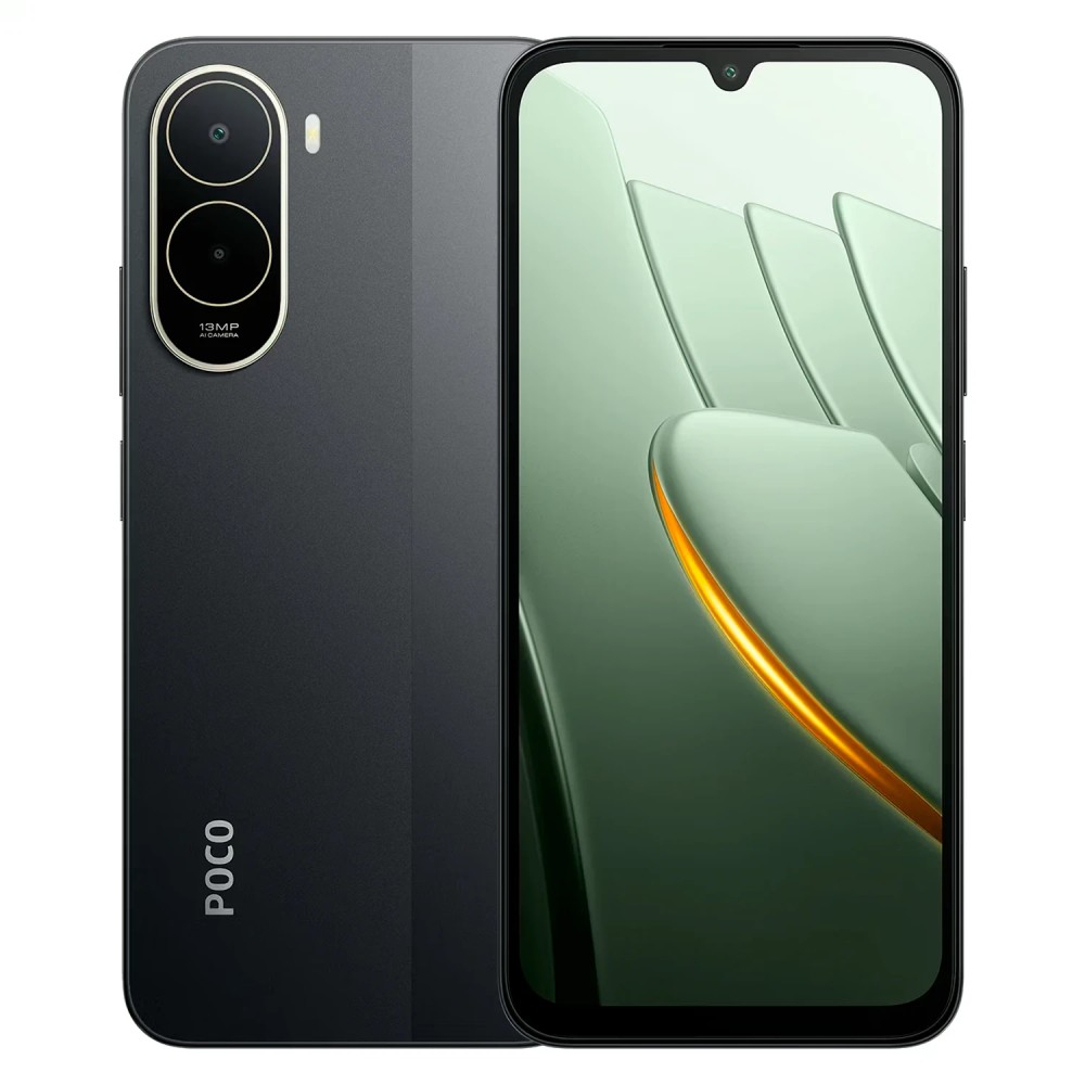 Smartphone Xiaomi Poco C81 Pro Global 64GB 4GB RAM Tela 6.9 Dual SIM Preto Desbloqueado Câmera Dupla 4G