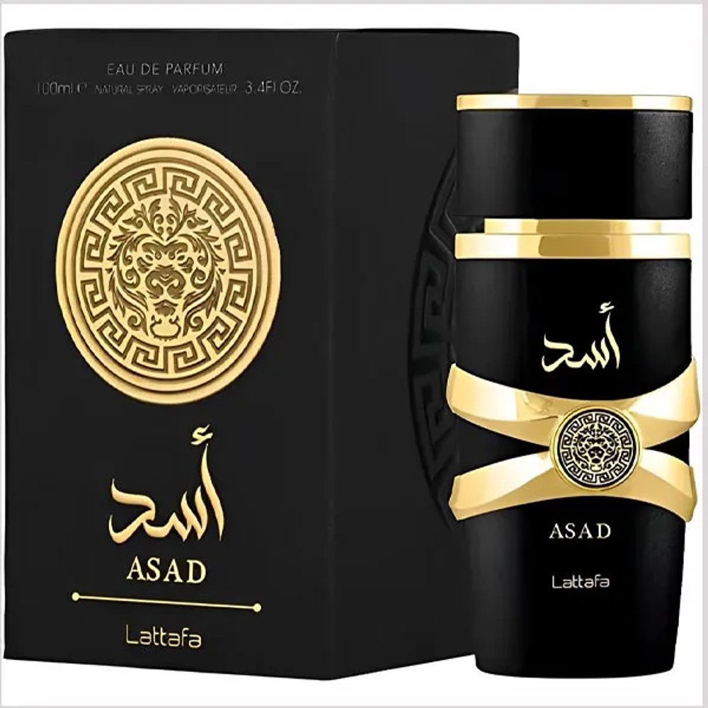 Perfume Eau de Parfum Masculino Lattafa ASAD 100ml Fragrância Intensa