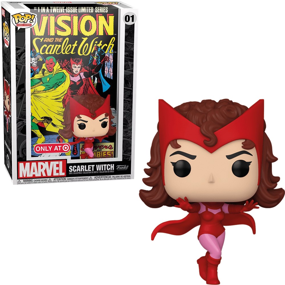 Boneco Funko Pop Comic Cover Marvel Scarlet Witch 01 Colecionável Vinil Original