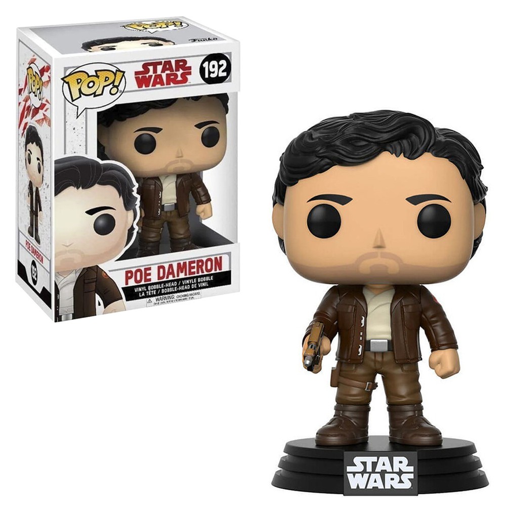 Boneco Funko Pop Star Wars Poe Dameron 192 Colecionável Vinil Original