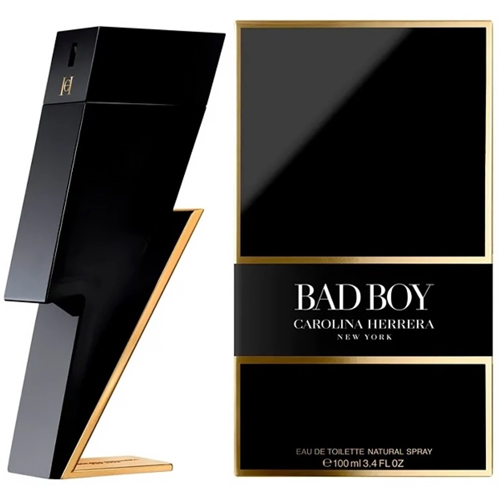 Perfume Masculino Carolina Herrera Bad Boy EDT - Mega...