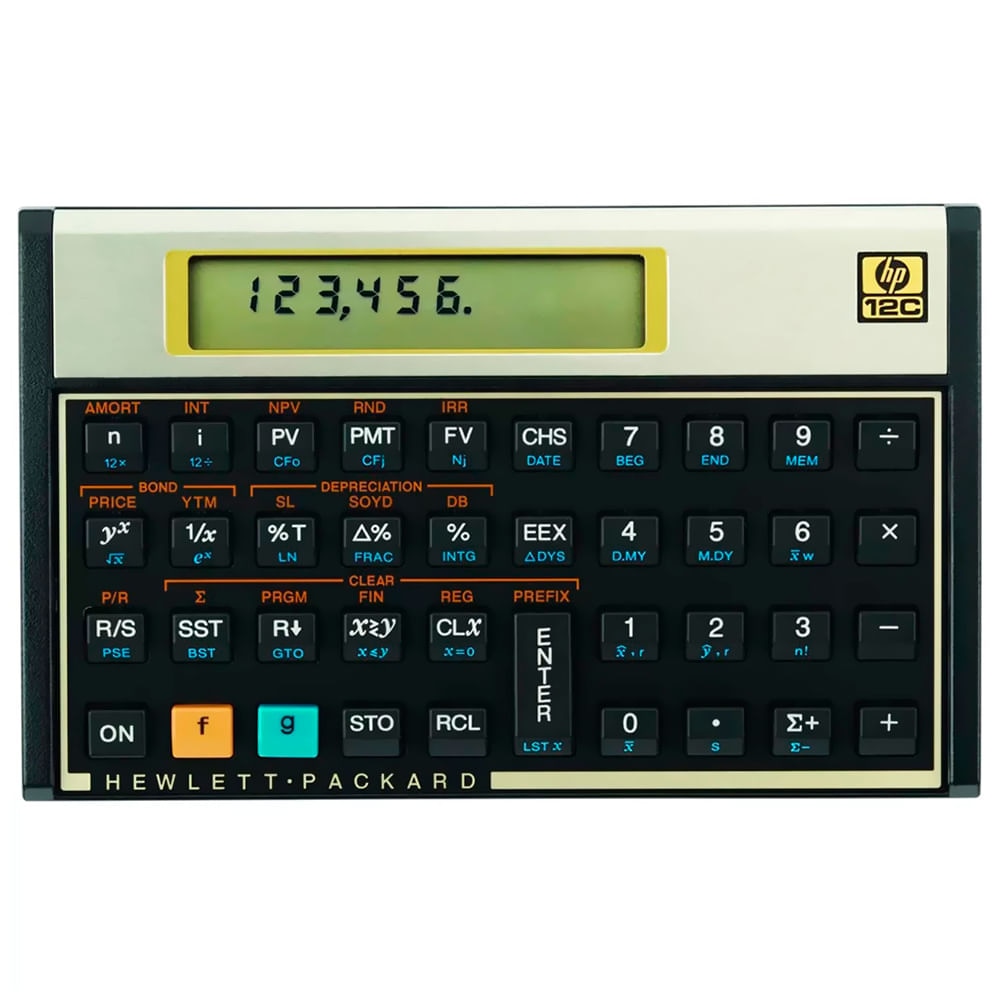 Calculadora Financeira HP 12C Gold Bilingue Português Espanhol