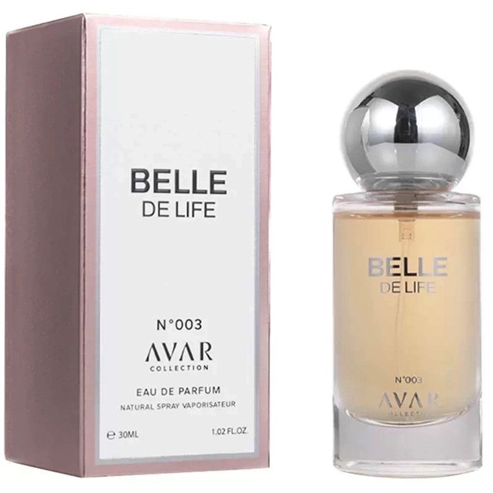 Perfume Feminino Avar Collection Belle de Life N°003 EDP 30 ml