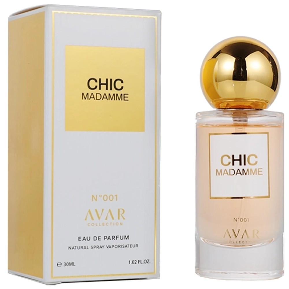 Perfume Feminino Avar Collection Chic Madamme N°001 EDP 30 ml