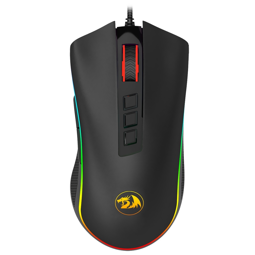 Mouse Gamer Redragon Cobra M711RGB USB 10000 DPI Iluminação RGB Preto