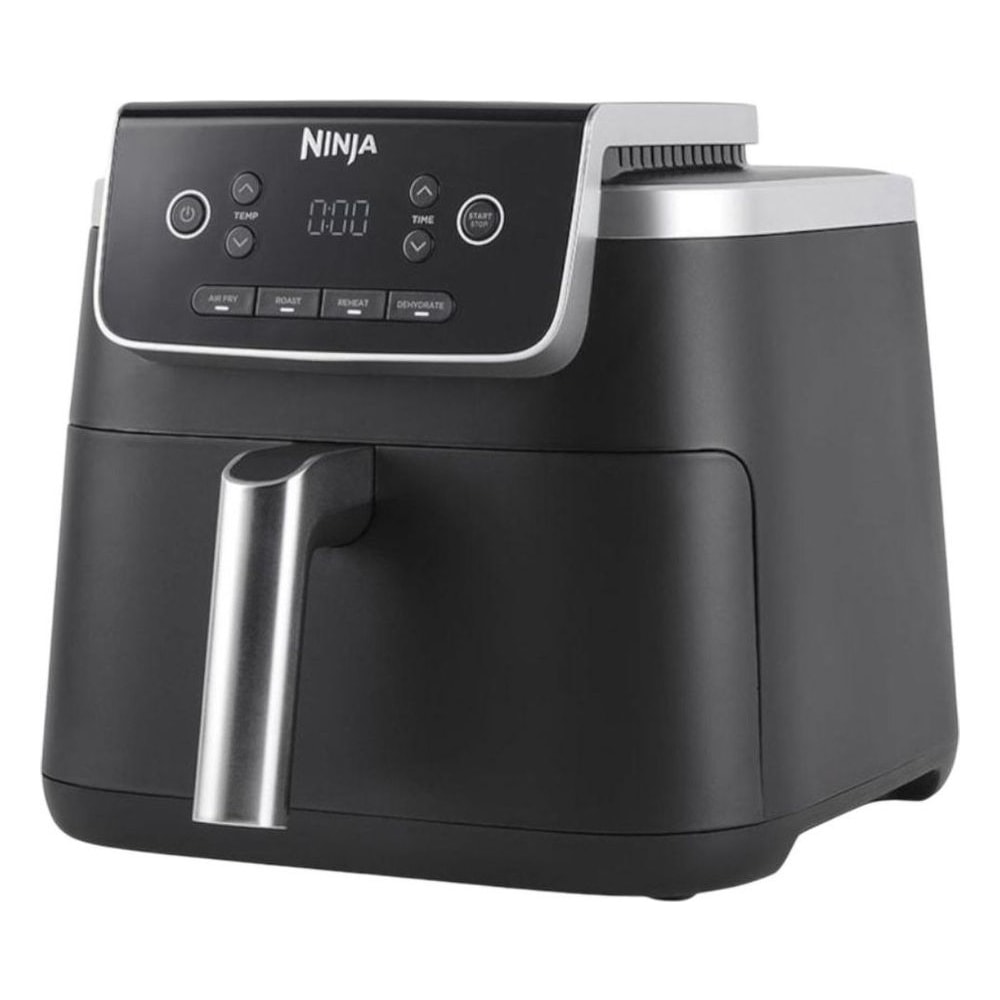 Fritadeira Air Fryer Ninja Pro XL AF181 6.5L 1750W 120V Antiaderente Cesto Família Preto Cinza