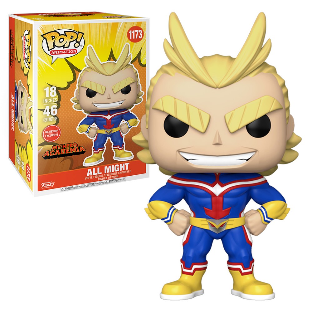Boneco Funko Pop Animation Super Sized My Hero Academia All Might 1173 Colecionável Vinil Original