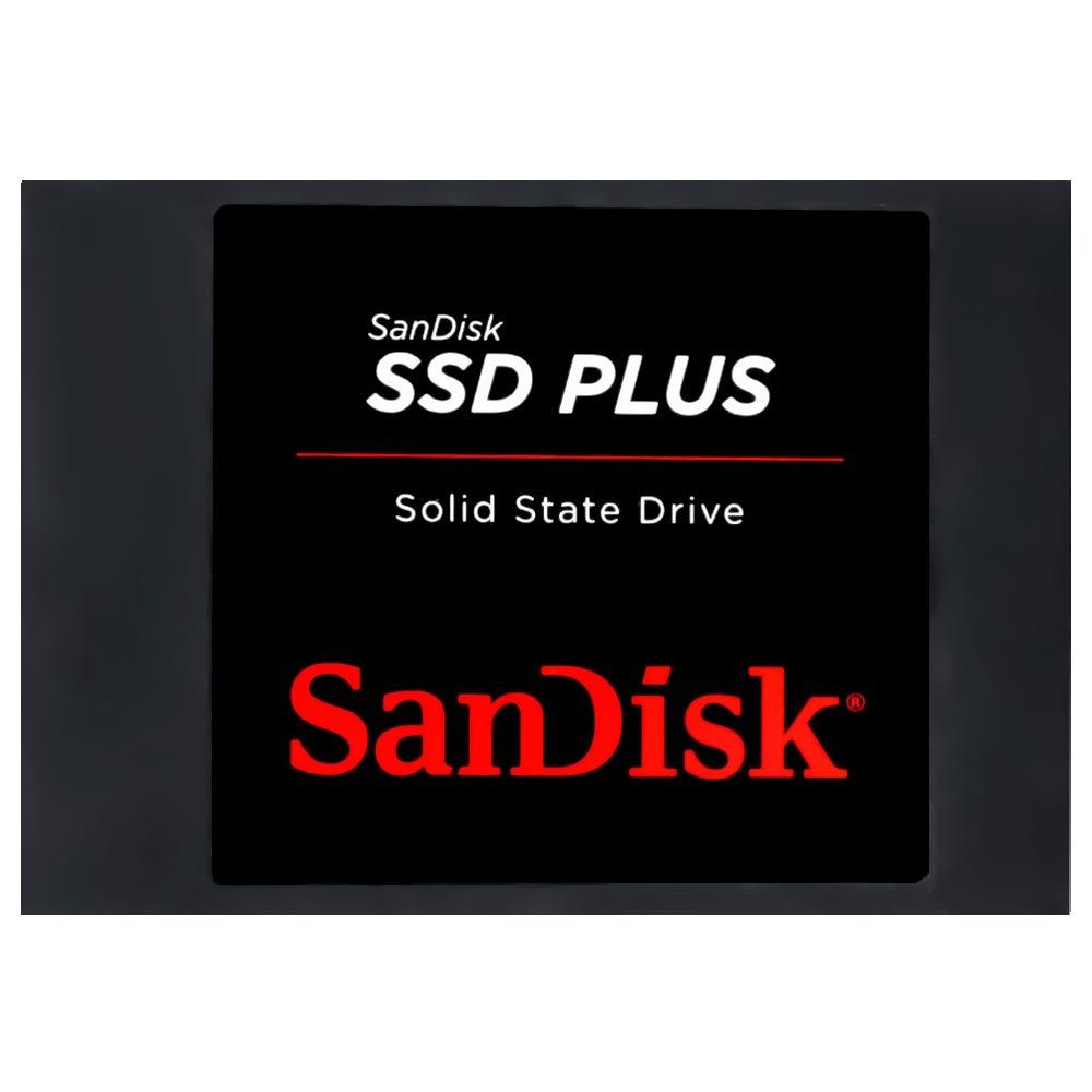 SSD SanDisk Plus 240GB SDSSDA-240G-G26 2.5 SATA 3 6Gb/s Interno Notebook PC Leitura 530MB/s