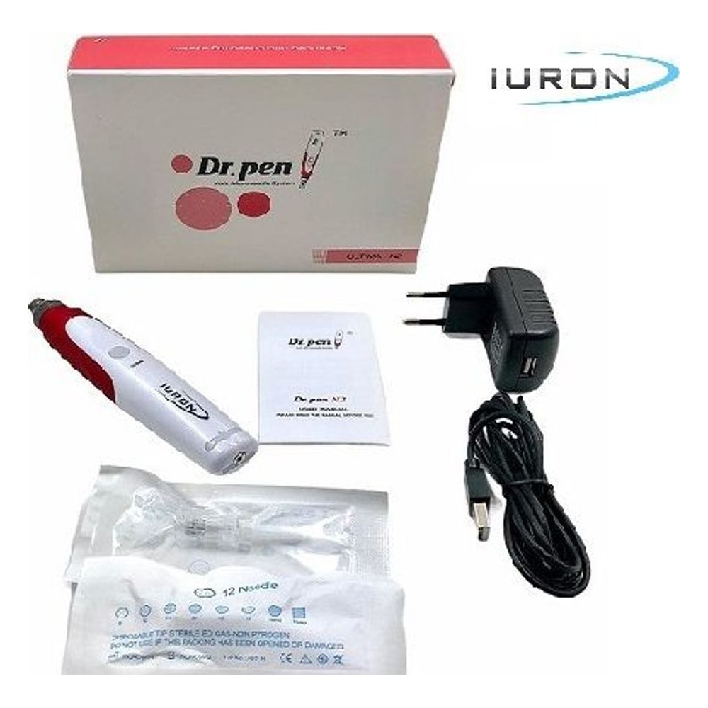 Caneta Dermapen Dermaroller Dr. Pen Ultima N2-C Bivolt Elétrica Microagulhamento Facial Corporal Profissional
