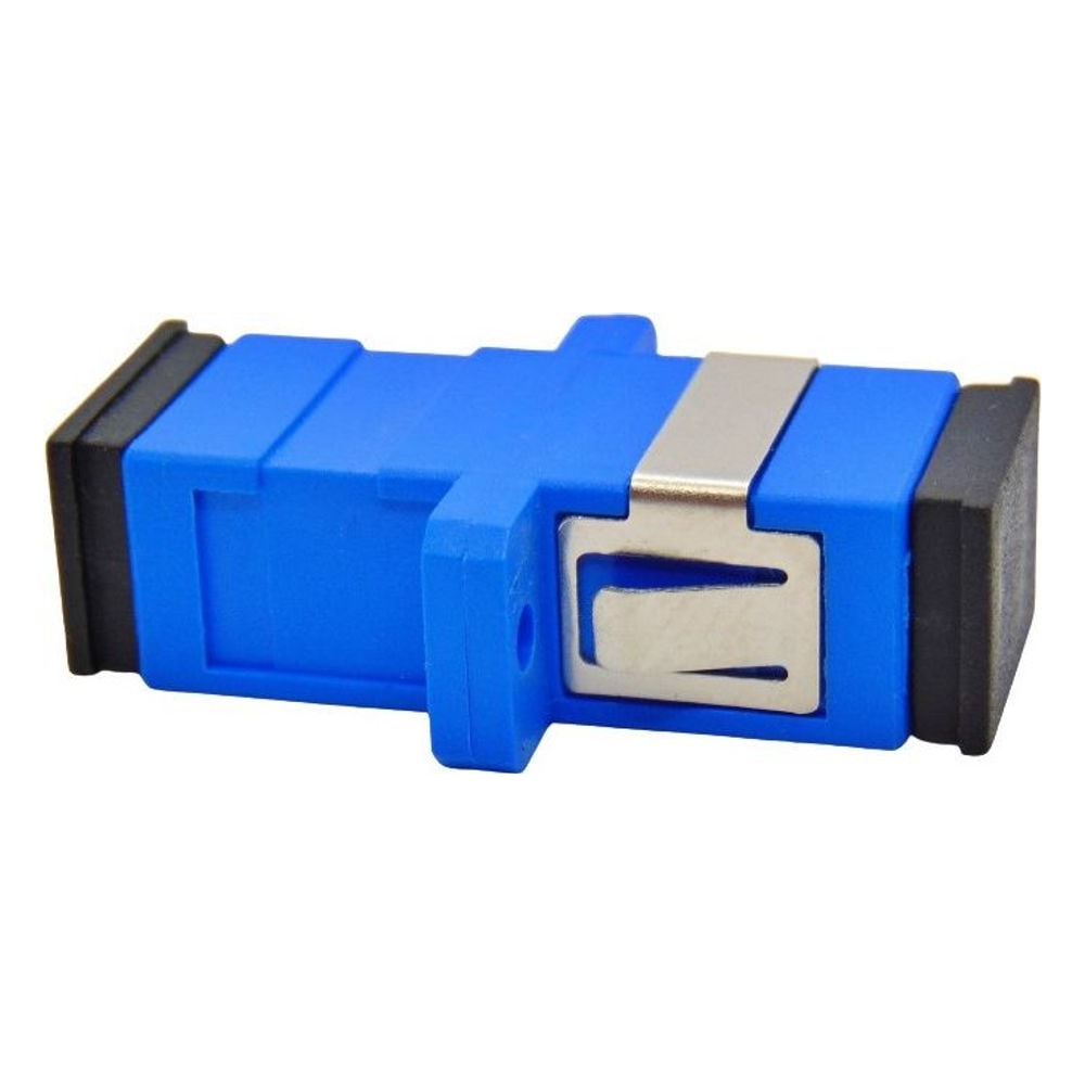 Acoplador Fibra Óptica SC UPC Simplex Azul JZ 7001 Monomodo Multimodo