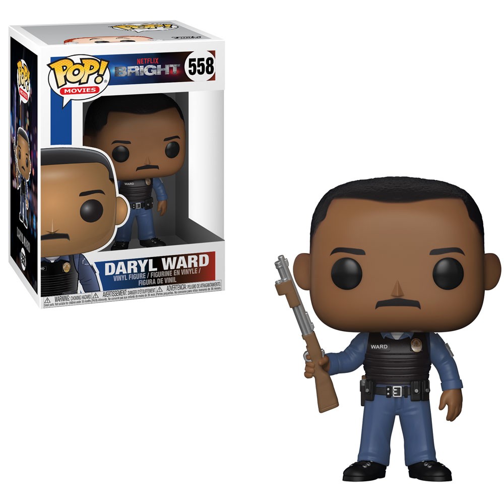 Boneco Funko Pop Movies Bright Daryl Ward 558 Colecionável de Vinil Original
