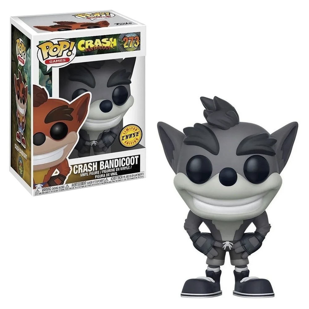 Boneco Funko Pop Games Crash Bandicoot Crash 273 Chase Edição Limitada Vinil Original