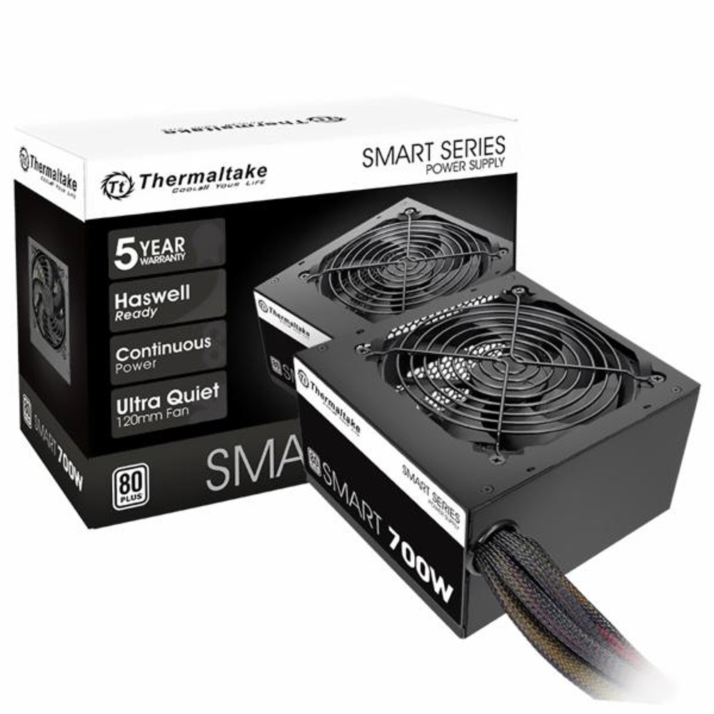 Fonte de Alimentação Gamer Thermaltake Smart 700W 80 Plus White Bivolt