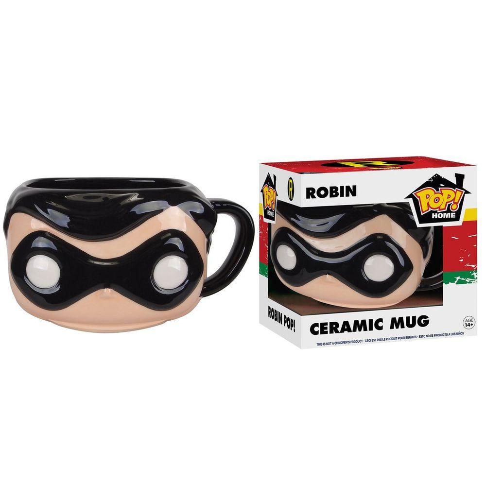 Caneca Funko Pop DC Comics Robin Colecionável de Porcelana Oficial