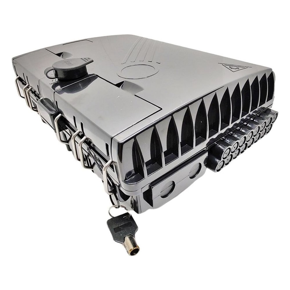Caixa de Terminação Óptica CTO Mini 1x16 SC/APC com Splitter - IP65 FTTH JZ-1321-16G